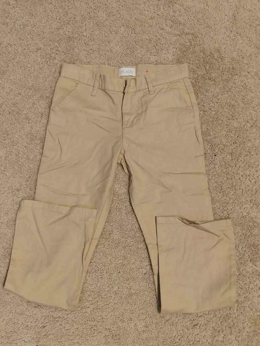 The Children's Place Kids' Cream and Tan Trousers